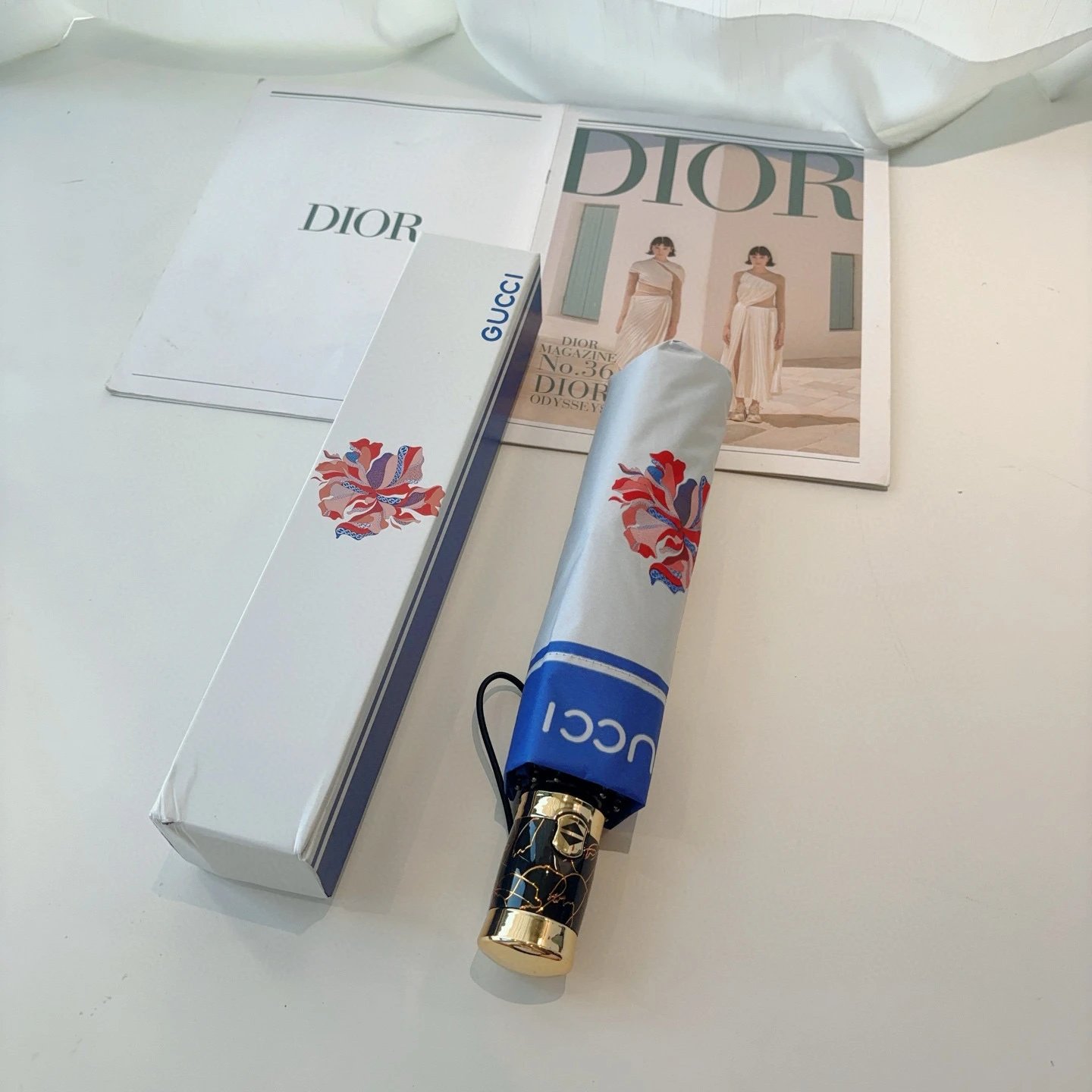 Gucci UV Protection Folding Umbrella Ver.K — Zdjęcie 2