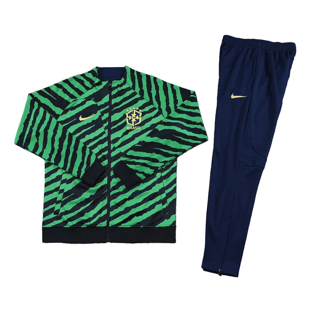 Brazil 2022 Jacket Tracksuit Green Black — QC