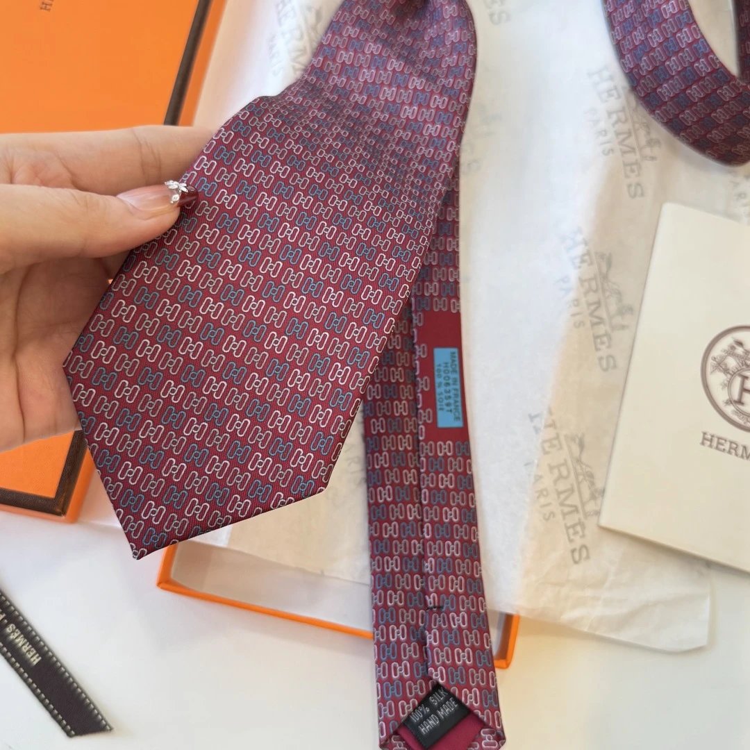 Hermes Silk Tie Ver.A — Photo 7