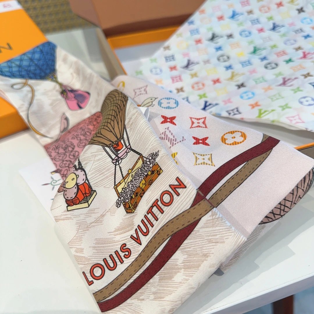 Louis Vuitton Silk Hair Ribbon Ver.C — Zdjęcie 9