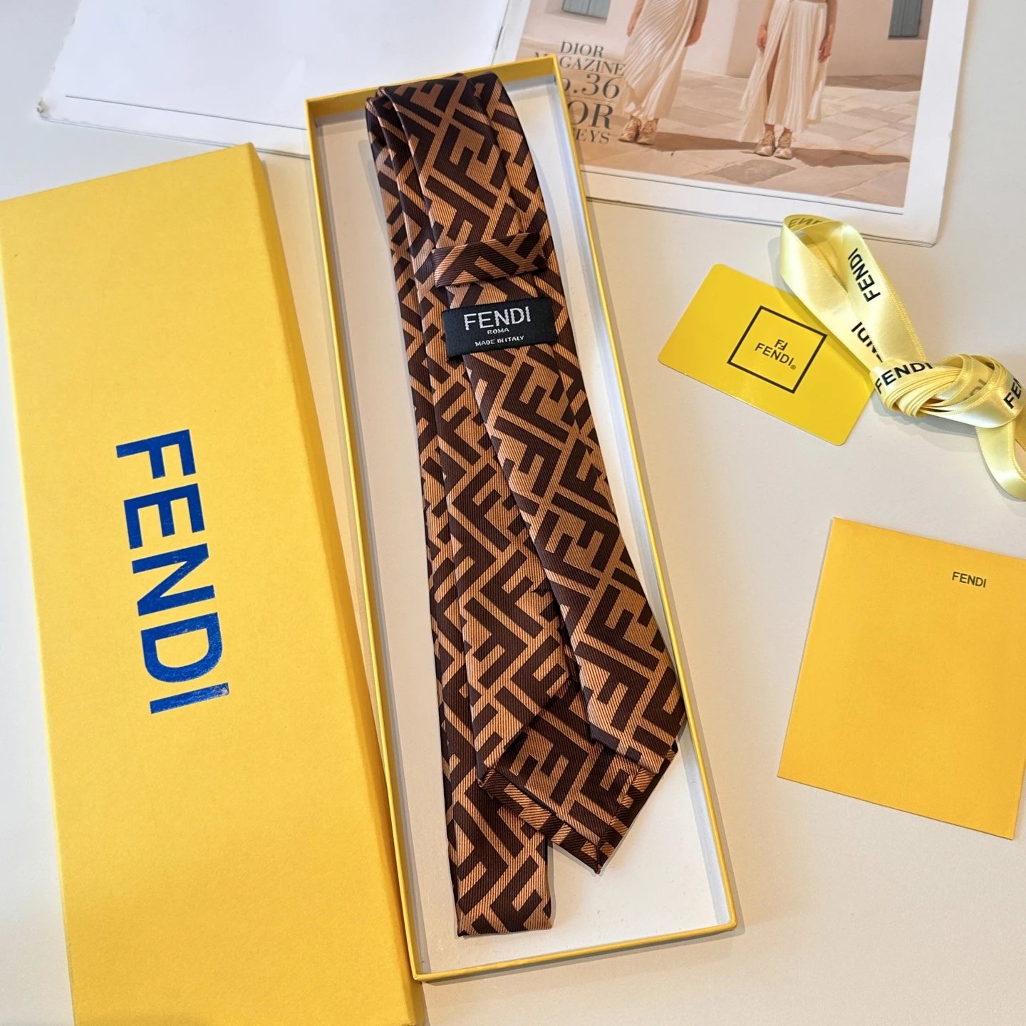 Fendi Silk Tie Ver.B — Photo 3