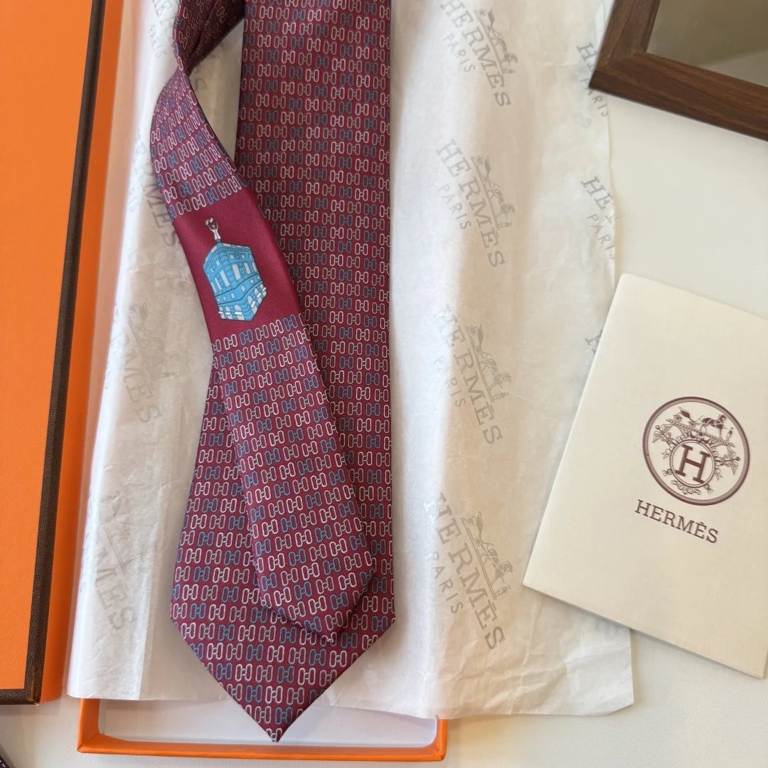 Hermes Silk Tie Ver.A — Photo 4