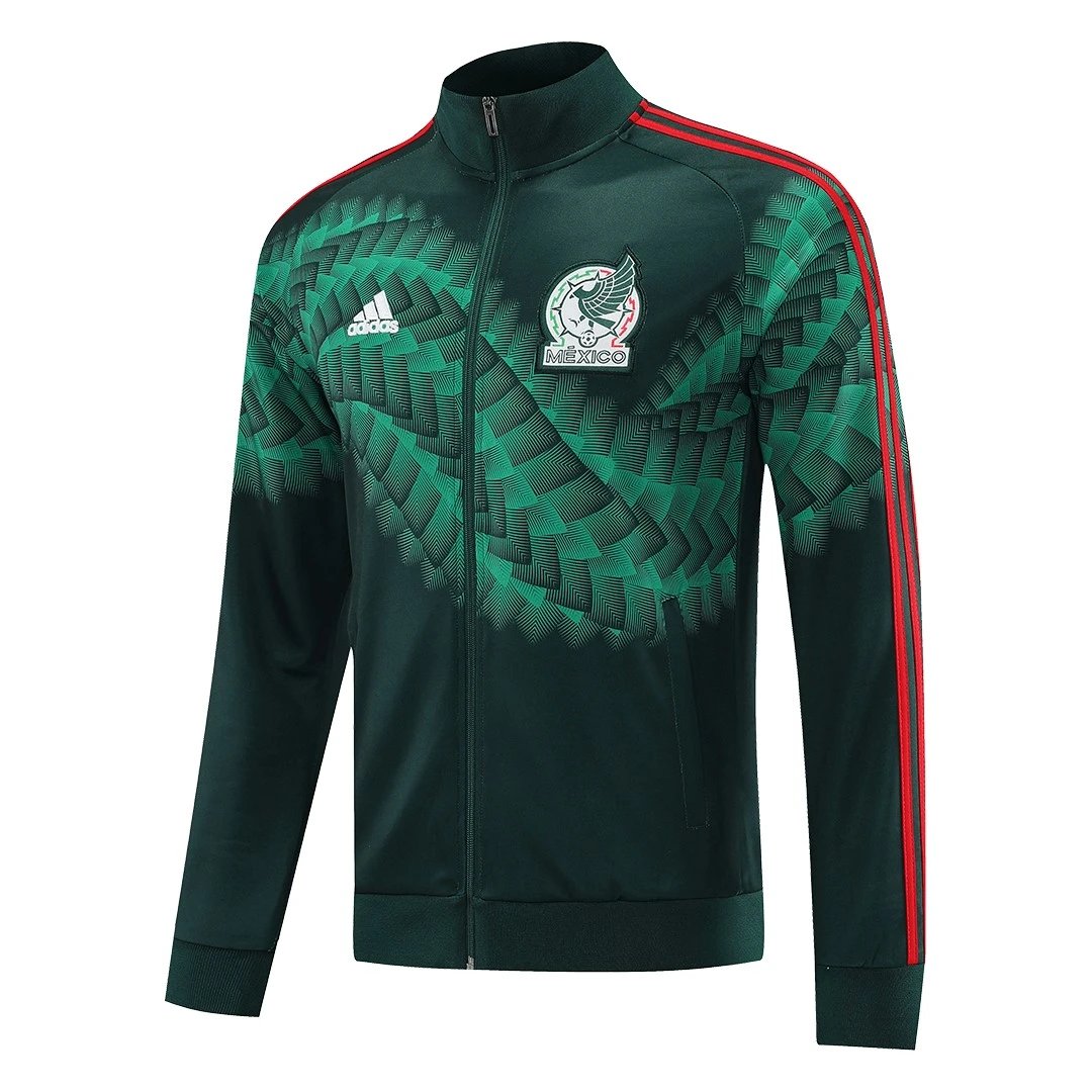 Mexico 2022 Jacket Tracksuit Black Green — QC