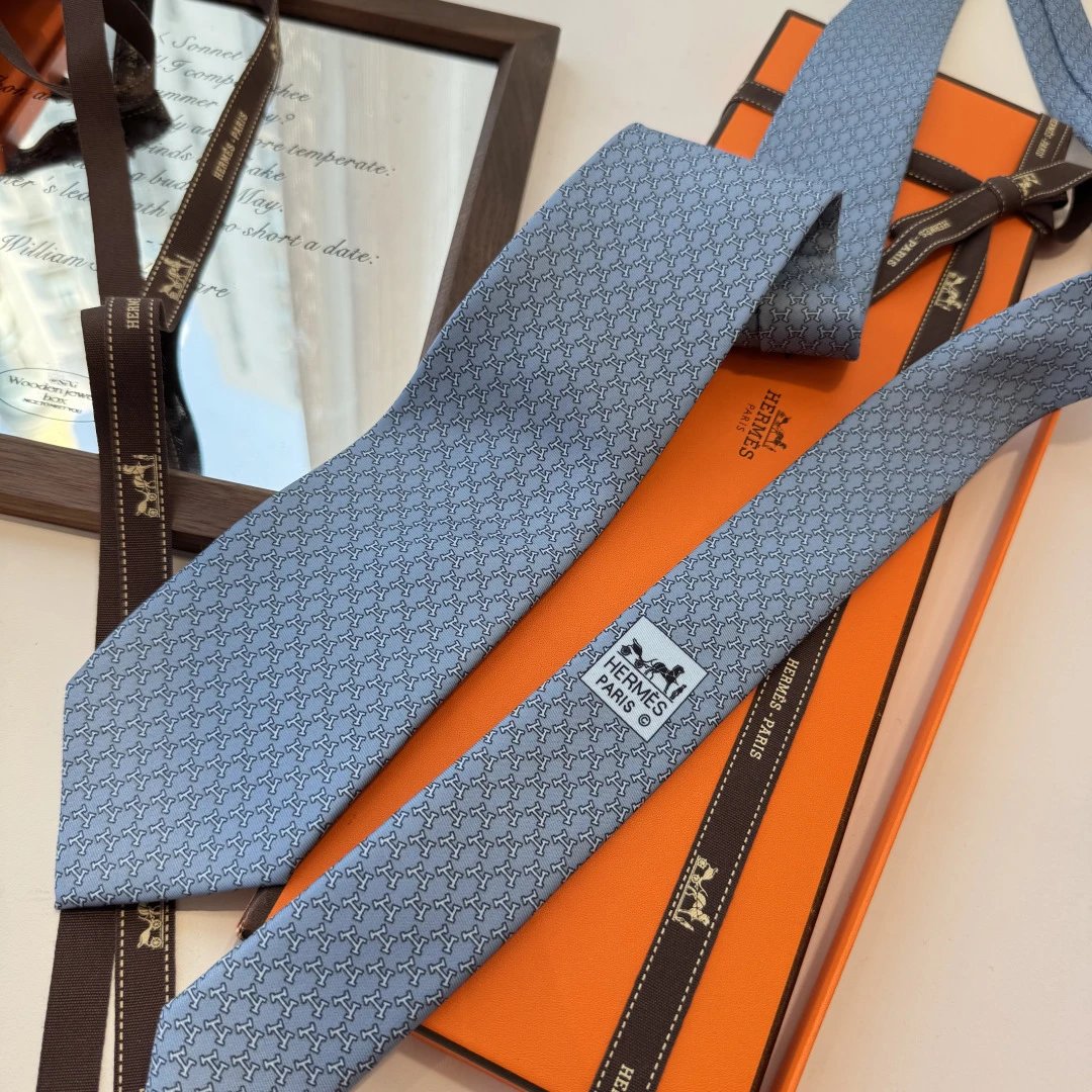 Hermes Silk Tie Ver.M — Photo 8