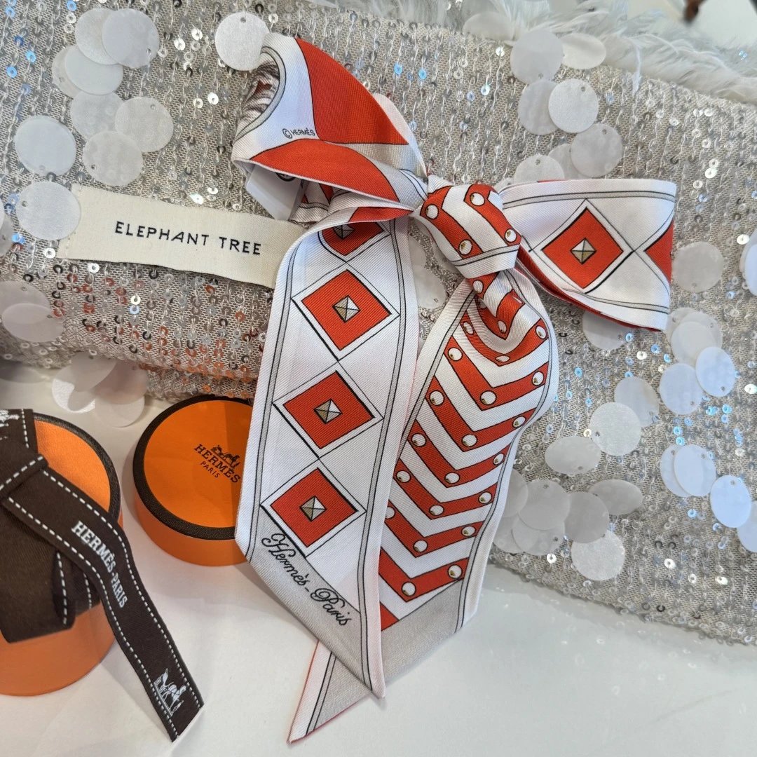 Hermes Silk Hair Ribbon Ver.E — QC