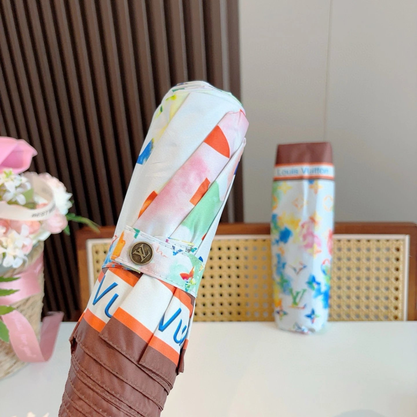 Louis Vuitton UV Protection Folding Umbrella Ver.F — QC