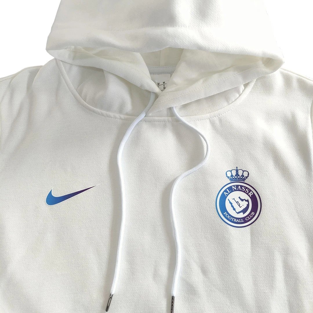 Al Nassr 2023 RONALDO 7 Sweater Hoodie 24 White — Photo 2