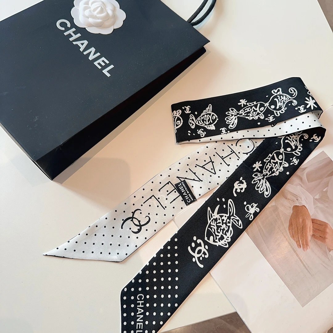 Chanel Silk Hair Ribbon Ver.H — Zdjęcie 5