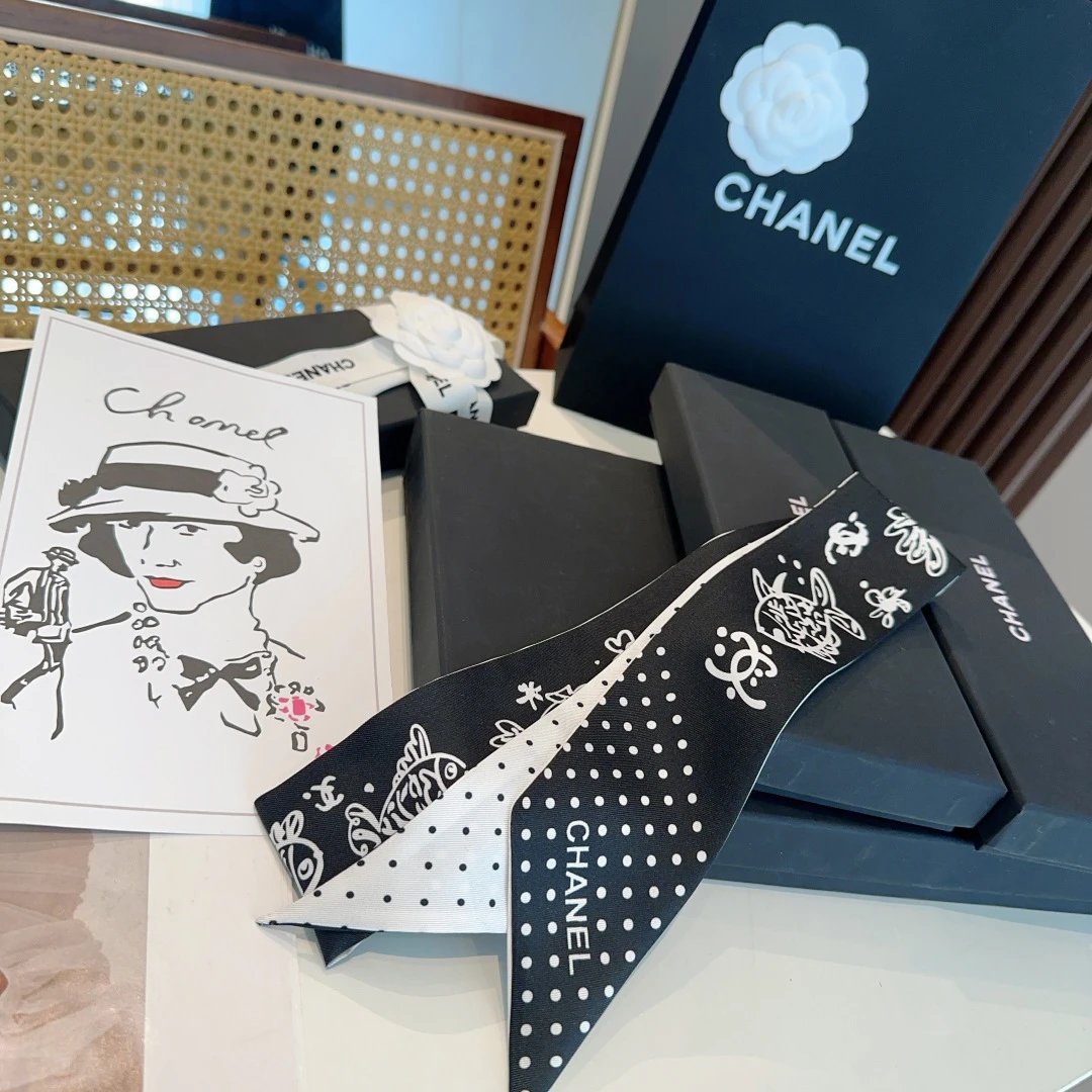 Chanel Silk Hair Ribbon Ver.H — Zdjęcie 3