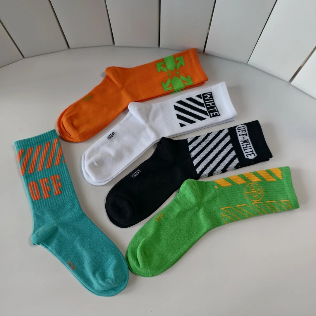 Off-White Crew Socks 5-Pair Box Ver.B — photo 5