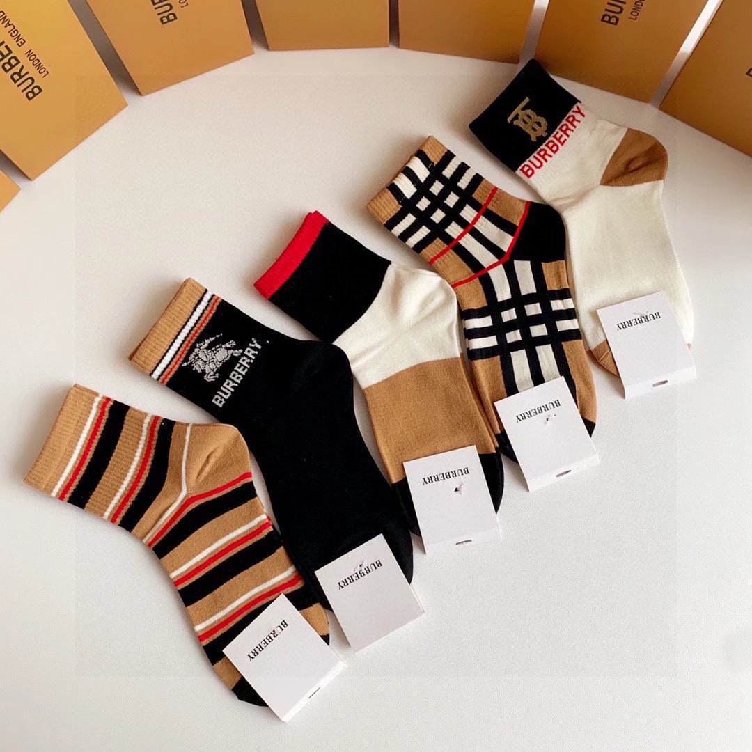 Burberry Crew Socks 5-Pair Box — Zdjęcie 3
