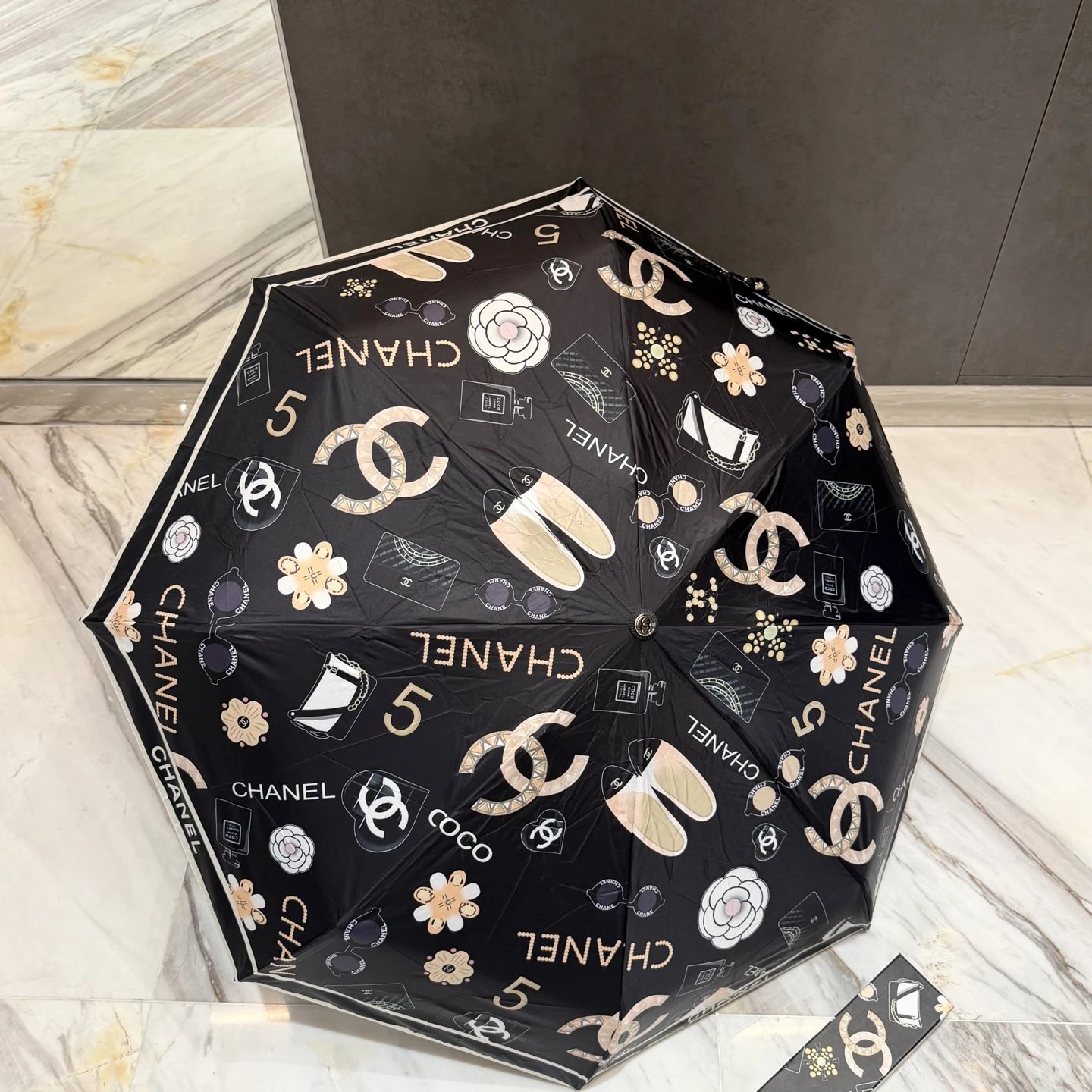Chanel UV Protection Folding Umbrella Ver.F — QC