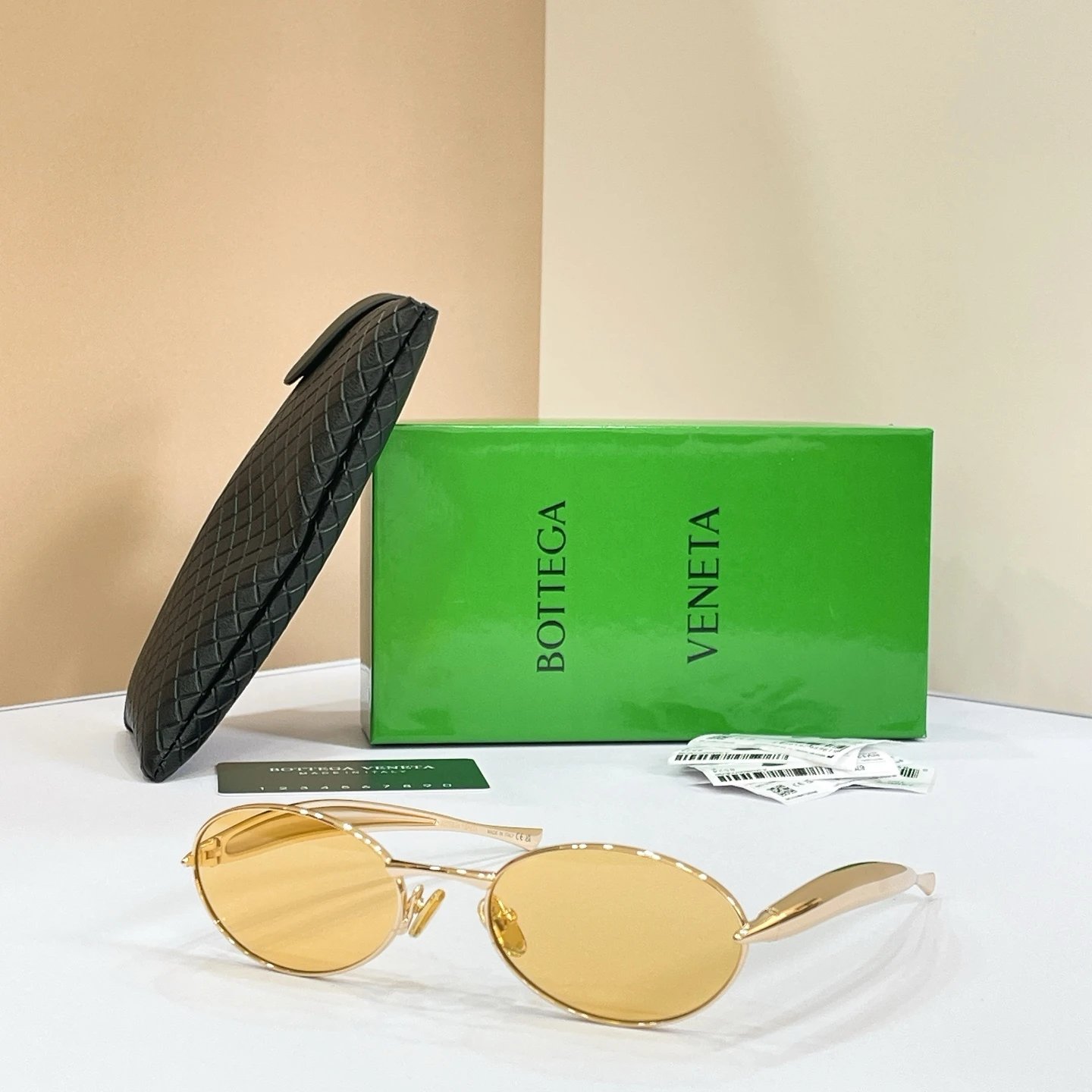 Bottega Veneta BV1386S Sunglasses 57-21-135 — QC