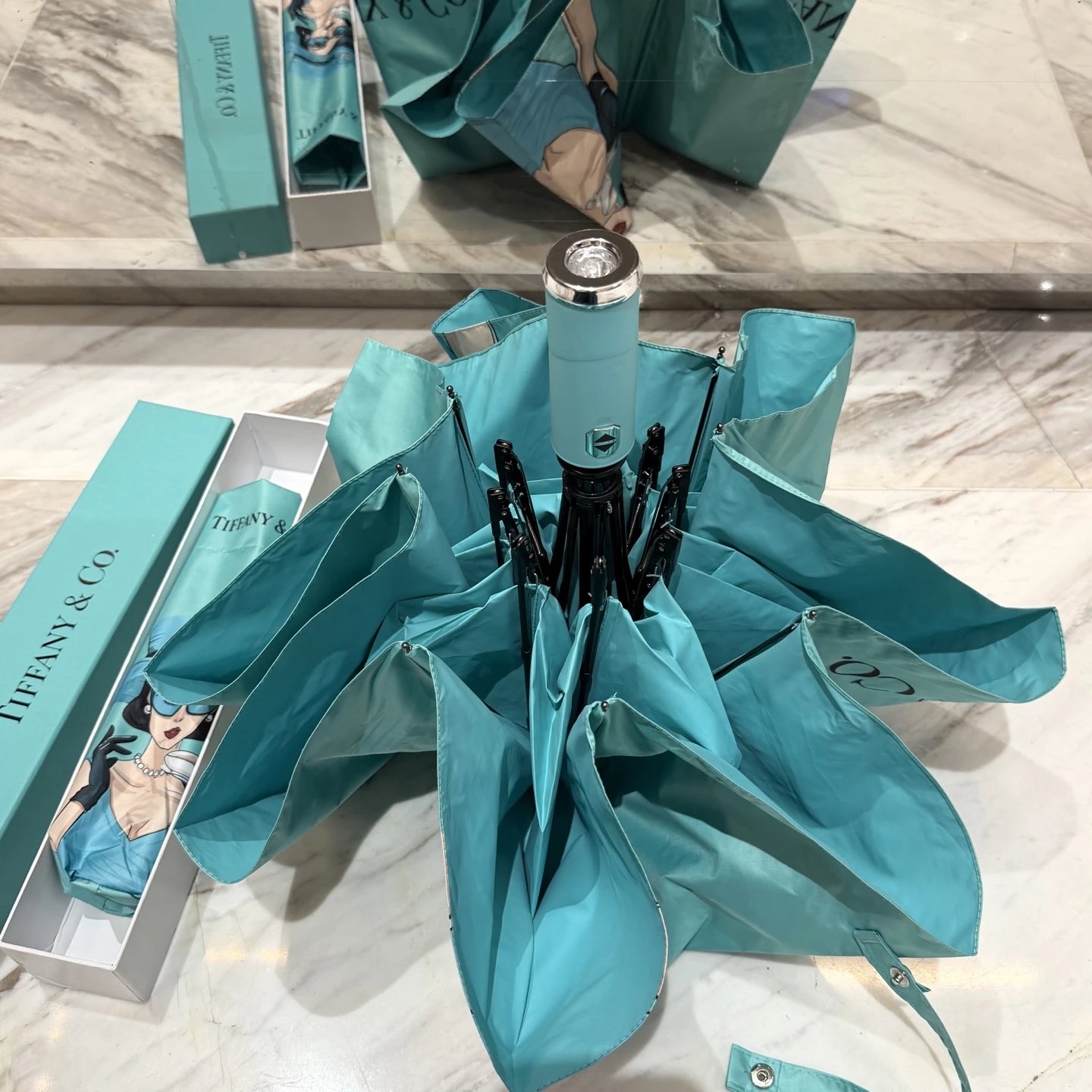 Tiffany UV Protection Folding Umbrella Ver.G — QC