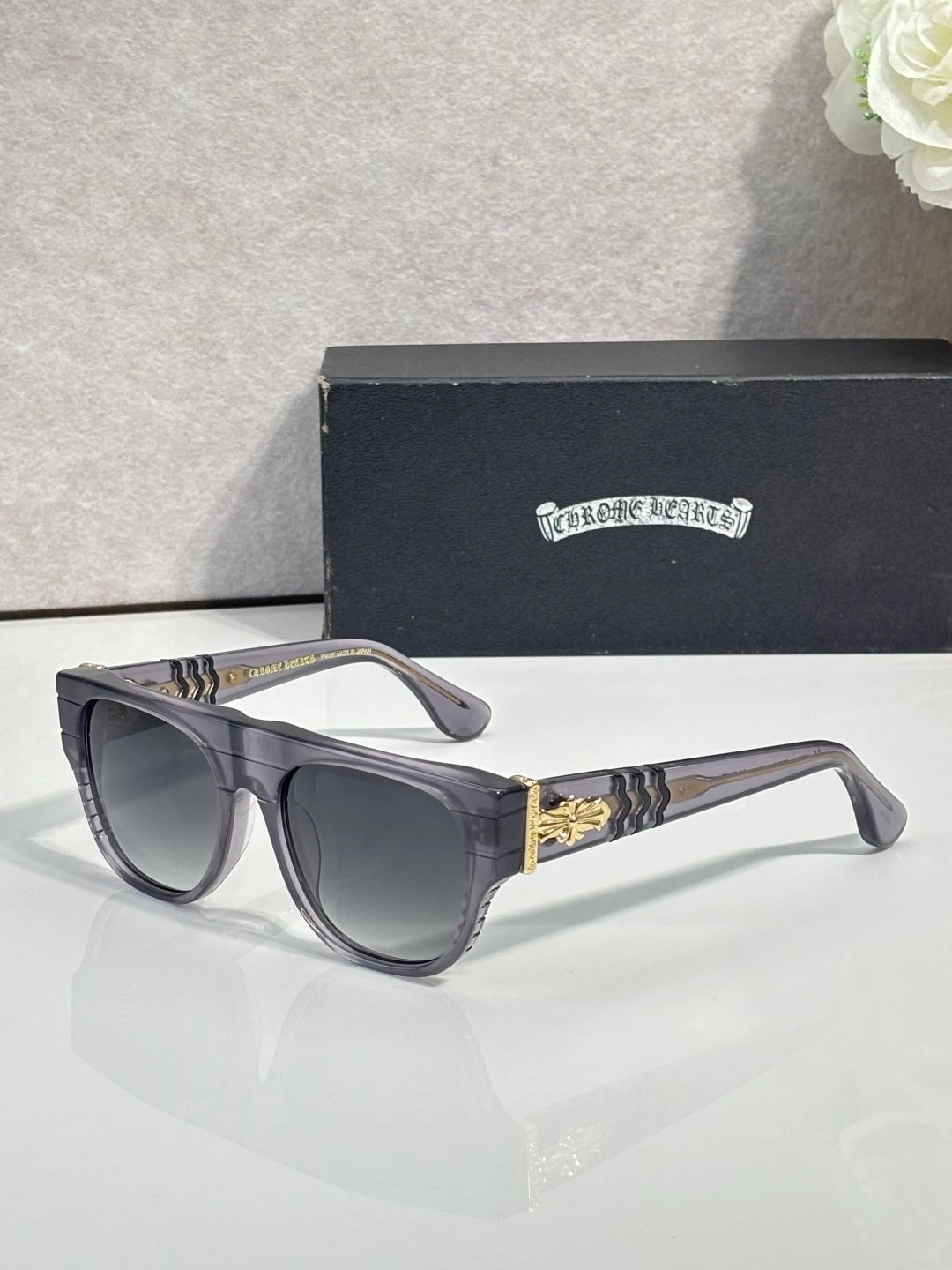 Chrome Hearts JACKTASTIC Sunglasses 55-19-148 — QC