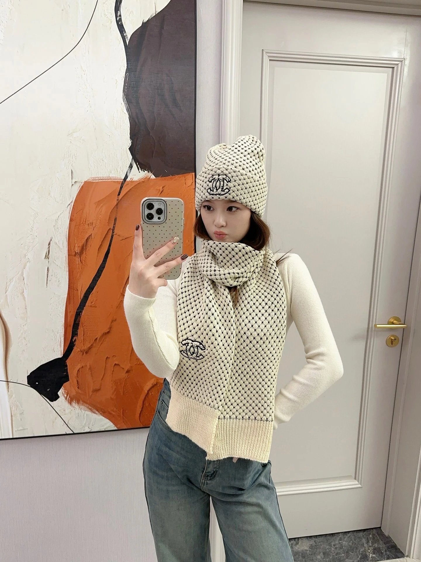 Gucci Cashmere Scarf & Hat Set Ver.H — Photo 9