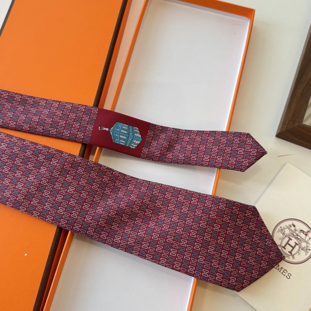 Hermes Silk Tie Ver.A — Photo 6