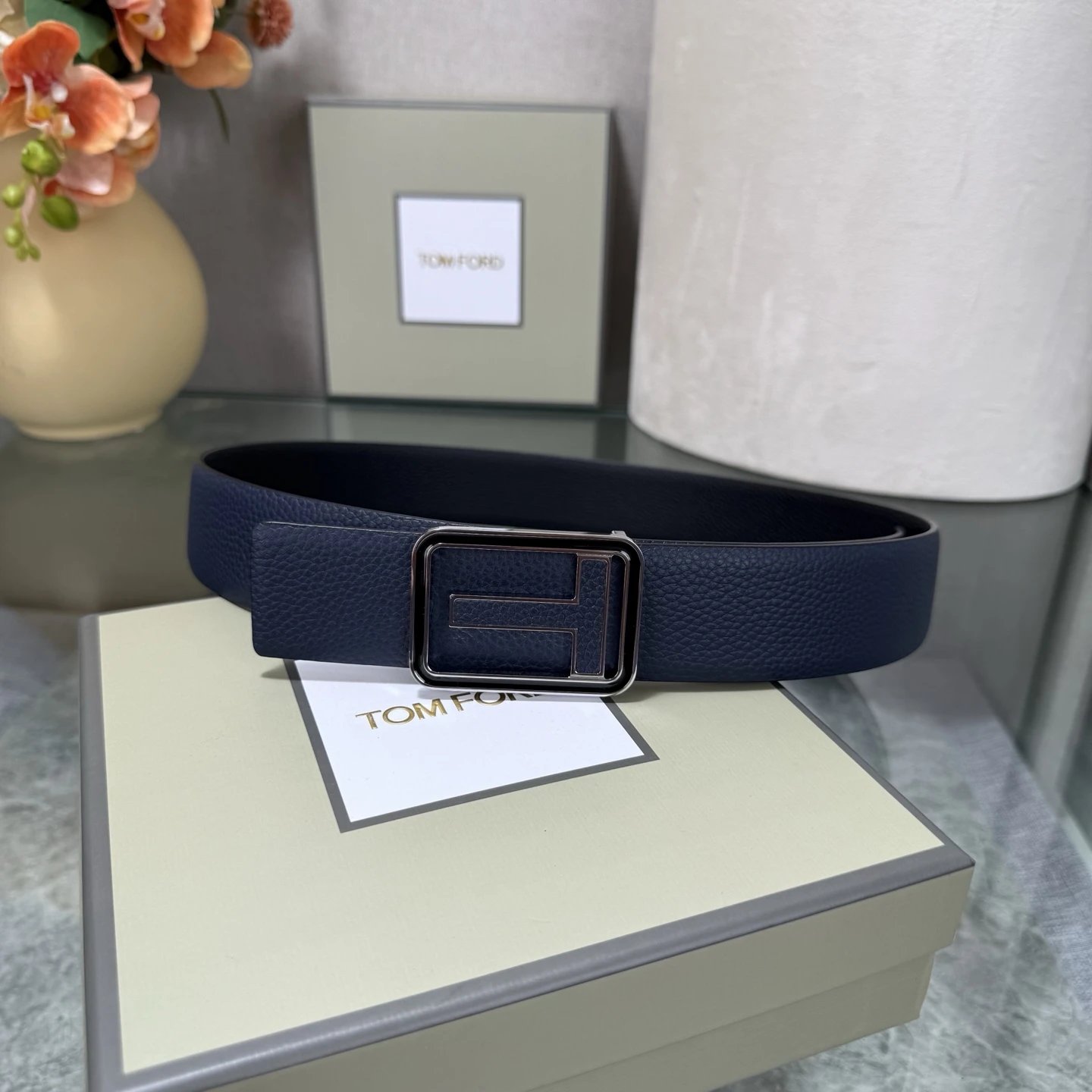 Tom Ford Leather Reversible Belt Ver.A — Zdjęcie 3