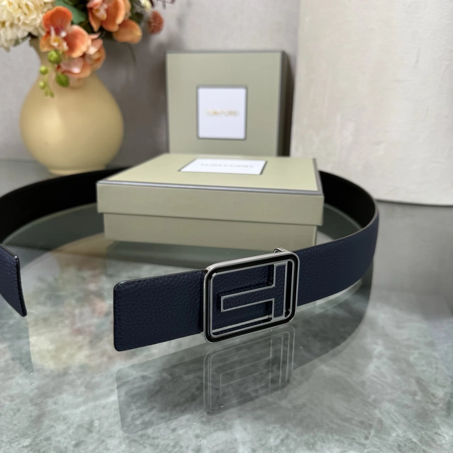 Tom Ford Leather Reversible Belt Ver.A — Zdjęcie 6