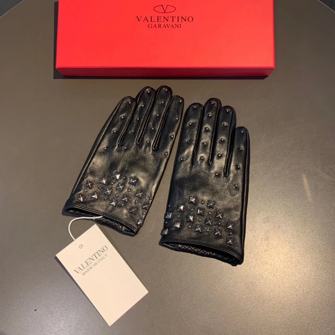 Valentino Lambskin Cashmere Gloves Ver.F — Photo 8