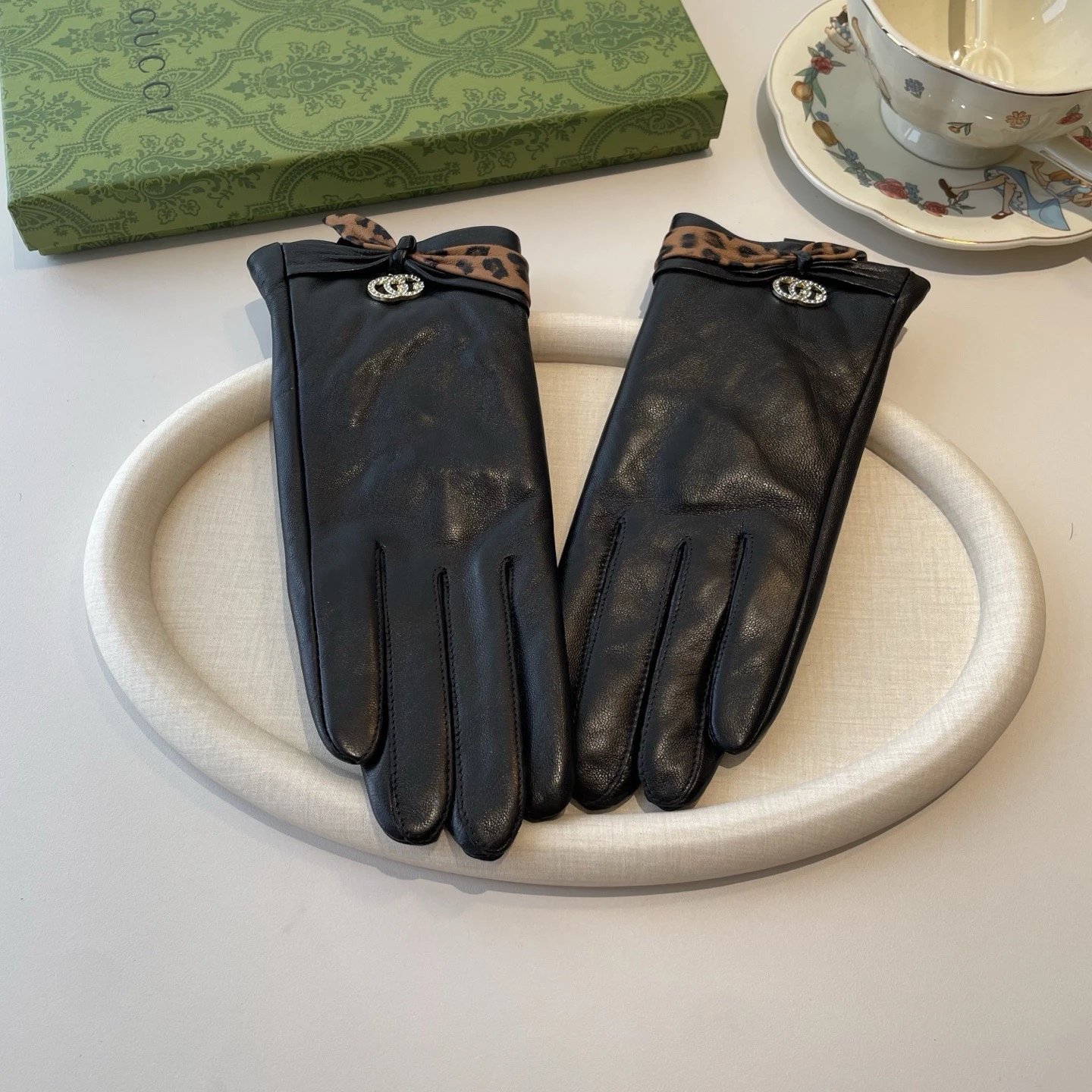 Gucci Lambskin Cashmere Gloves Ver.E — QC