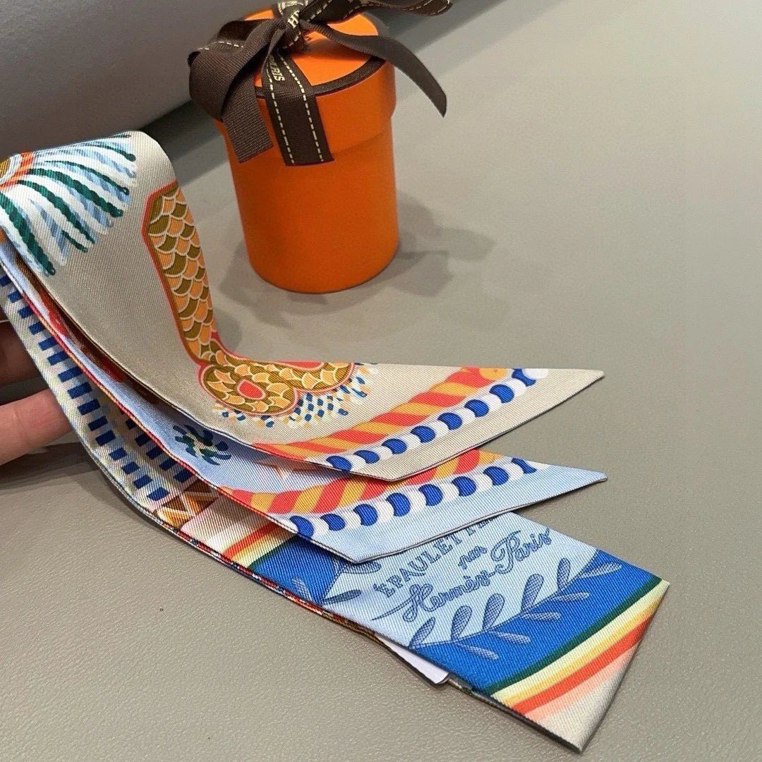 Hermes Silk Hair Ribbon Ver.B — Photo 2