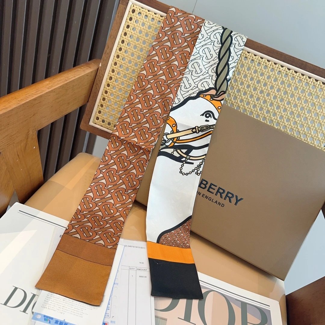 Burberry Silk Hair Ribbon — Photo 7