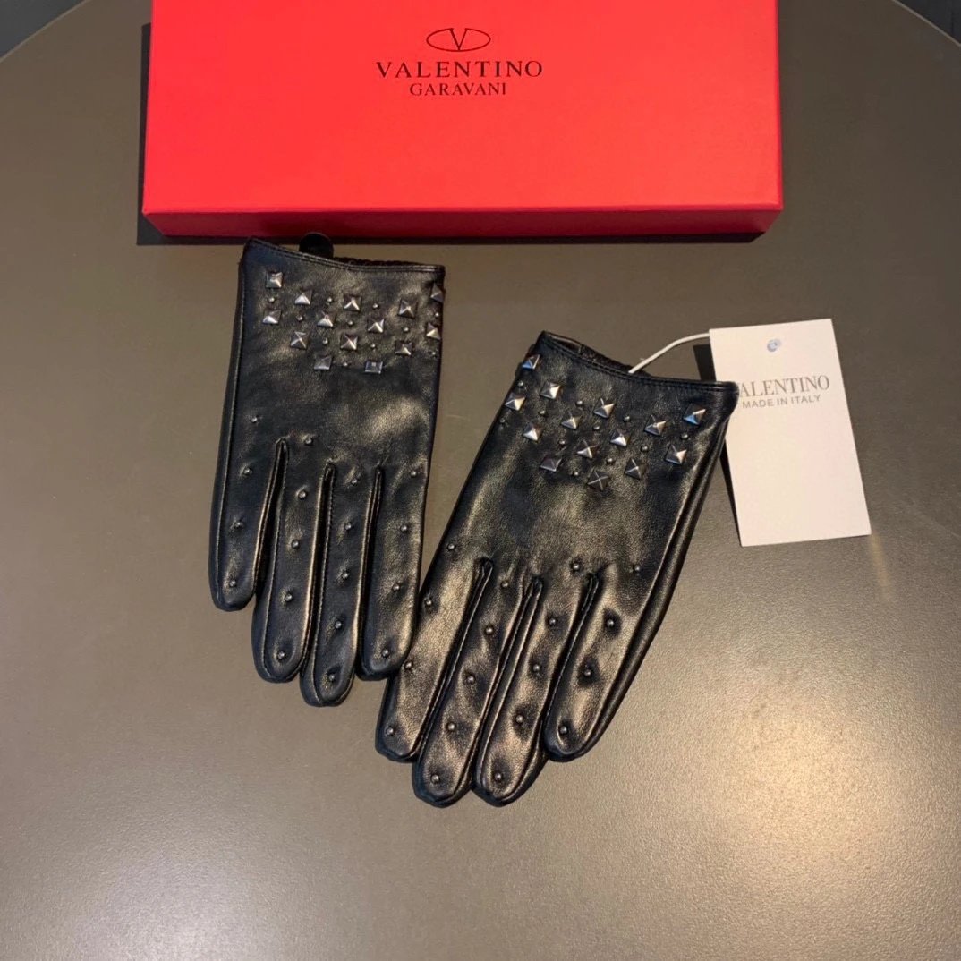 Valentino Lambskin Cashmere Gloves Ver.F — Photo 3