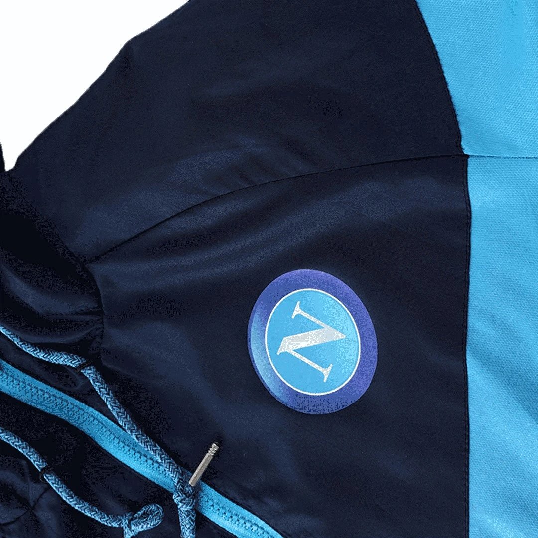 Napoli Hoodie Windbreaker Jacket 2022 23 Blue Black — photo 6
