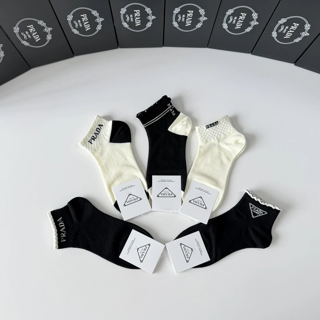 Prada Quarter Socks 5-Pair Box Ver.A — photo 3