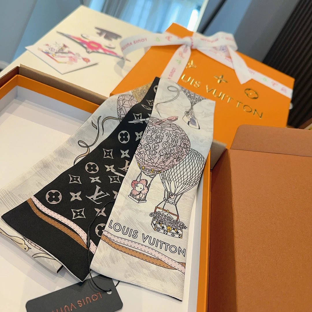 Louis Vuitton Silk Hair Ribbon Ver.A — QC