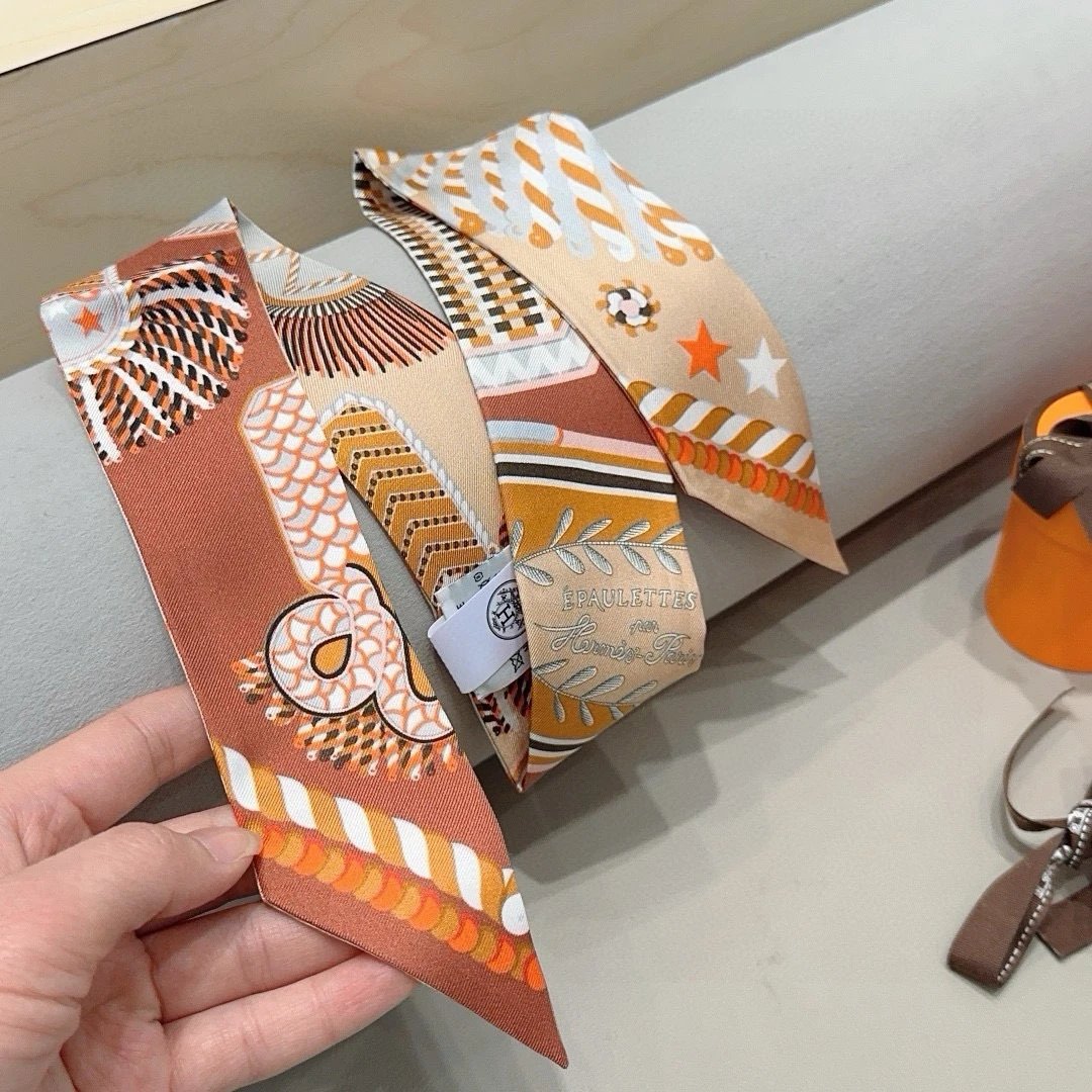 Hermes Silk Hair Ribbon Ver.C — Photo 6