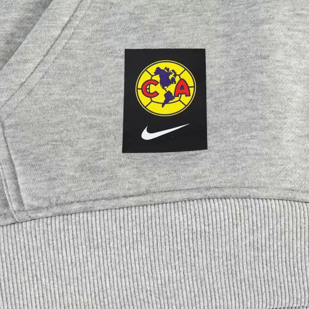 2023 Club America Sweater Hoodie 24 Gray — Photo 3