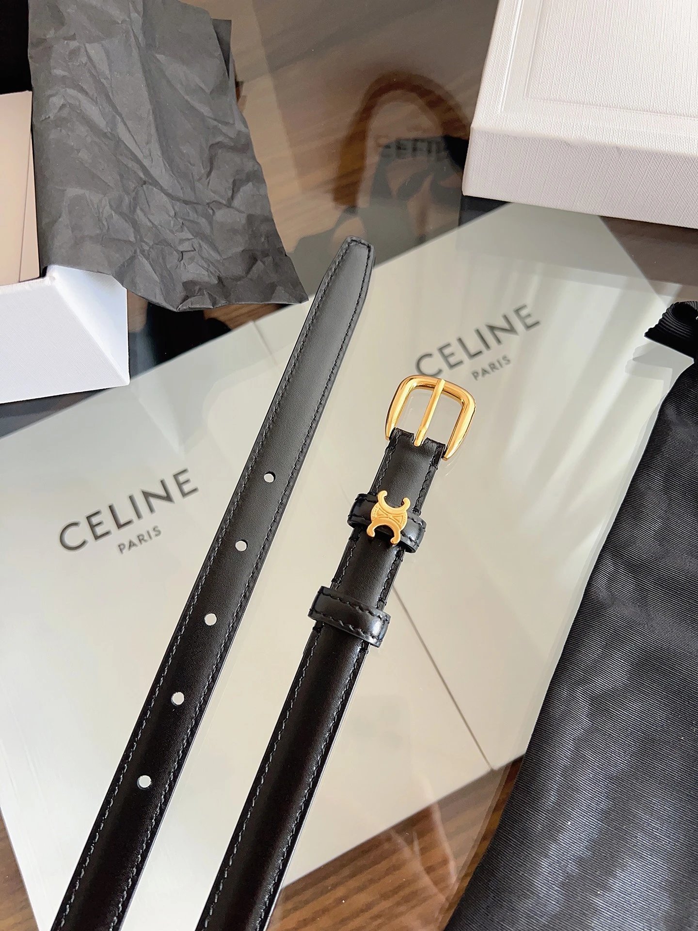 Celine Leather Belt Ver.E — Photo 4