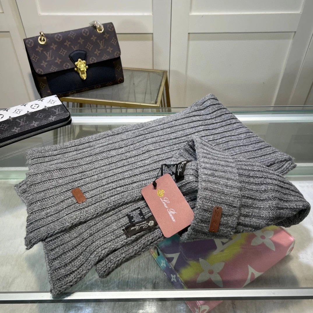 Loro Piana Scarf & Hat Set Ver.D — Zdjęcie 4