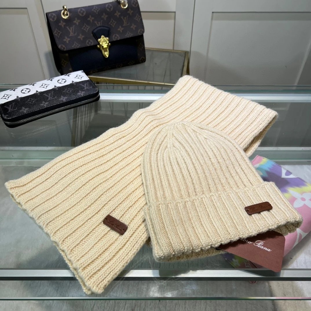 Loro Piana Scarf & Hat Set Ver.D — Zdjęcie 2