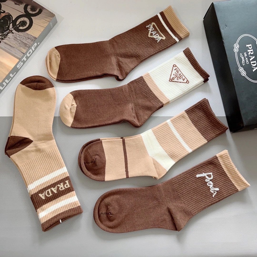Prada Knee-High Cotton Socks — QC