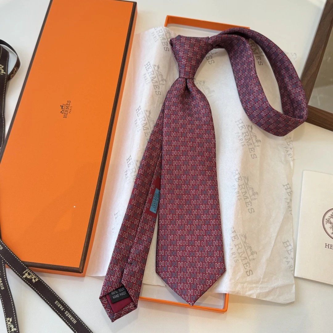 Hermes Silk Tie Ver.A — Photo 8