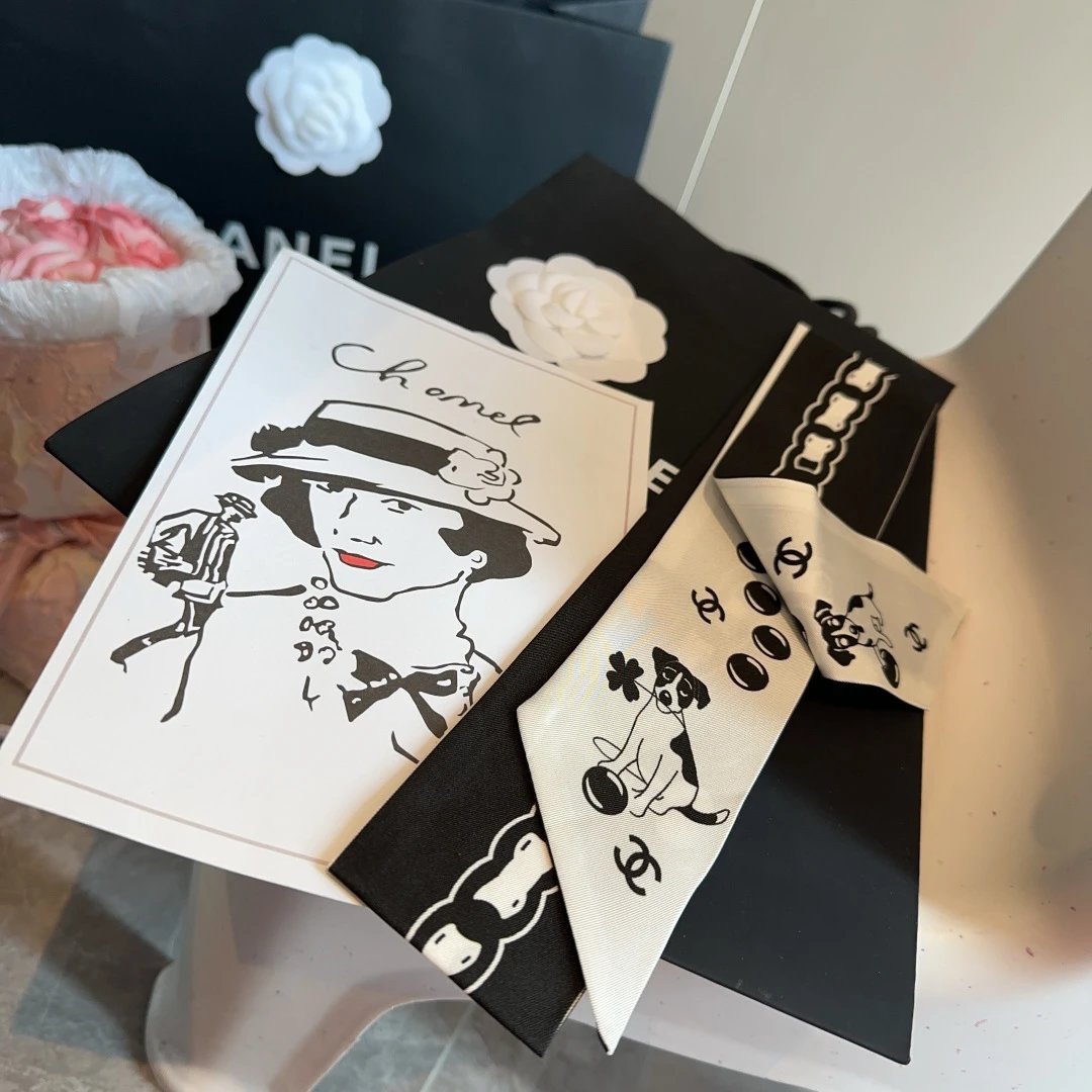 Chanel Silk Hair Ribbon Ver.I — Zdjęcie 4
