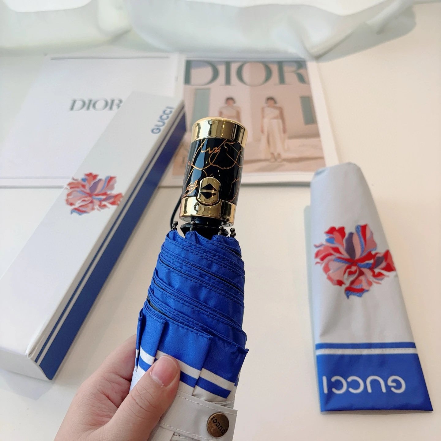 Gucci UV Protection Folding Umbrella Ver.K — Zdjęcie 6