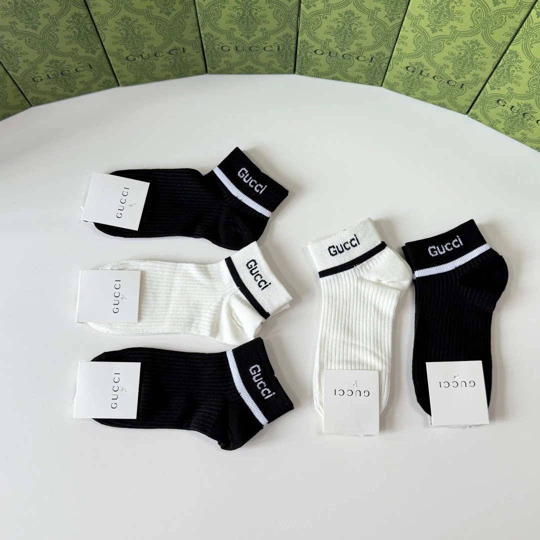 Gucci Classic Quarter Socks 5-Pair Box Ver.A — photo 5