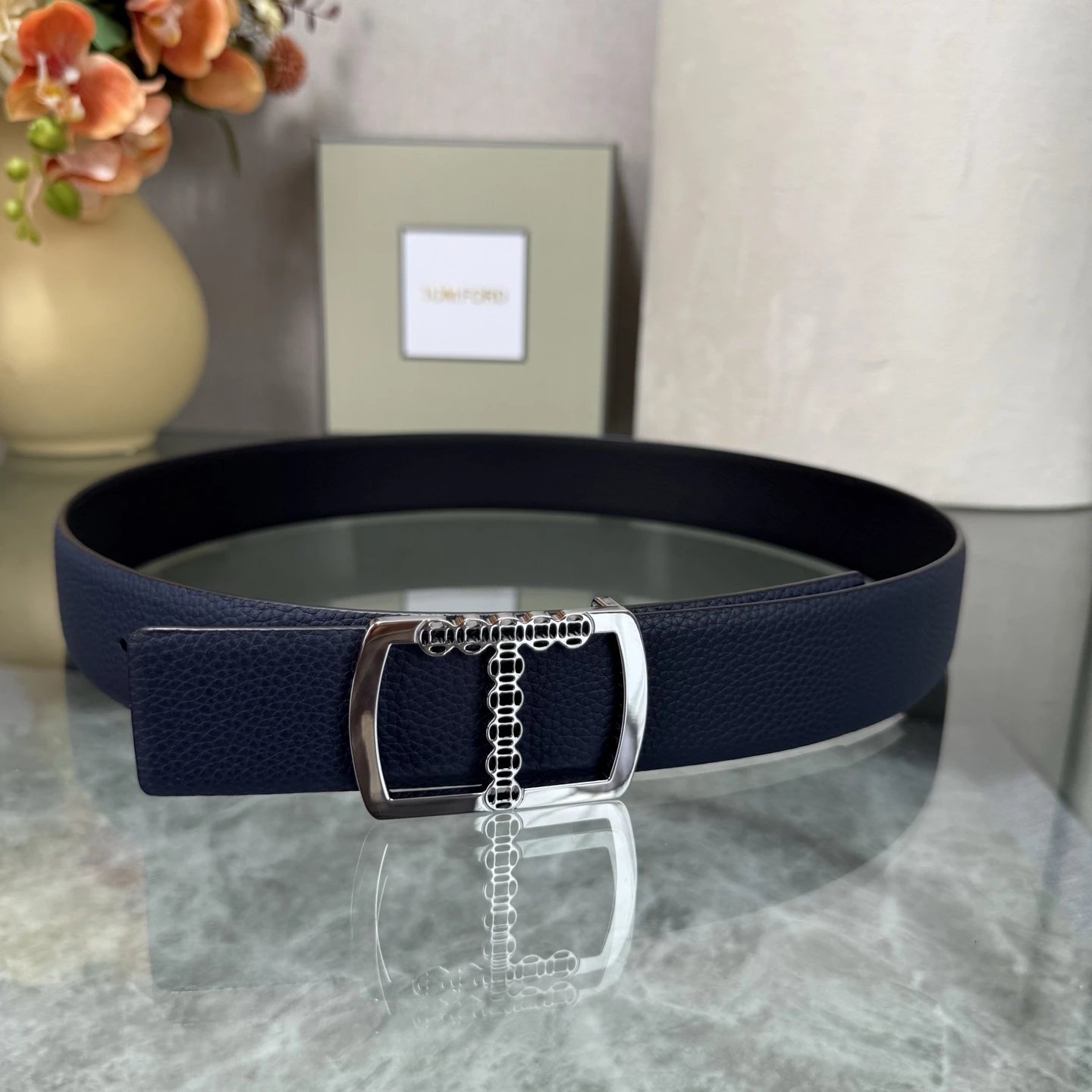 Tom Ford Leather Reversible Belt Ver.G — photo 5