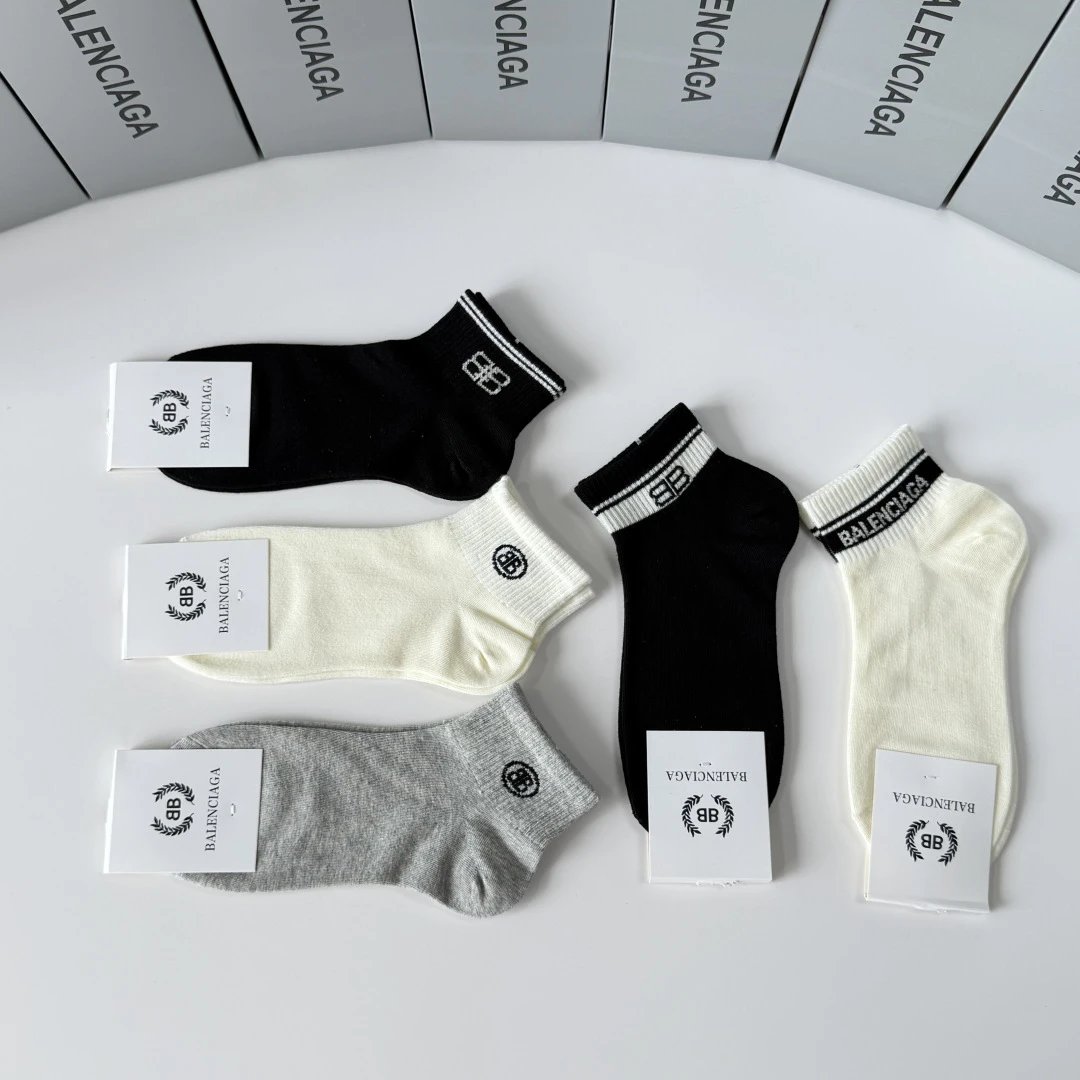 Balenciaga Quarter Socks 5-Pair Box Ver.B — Photo 7