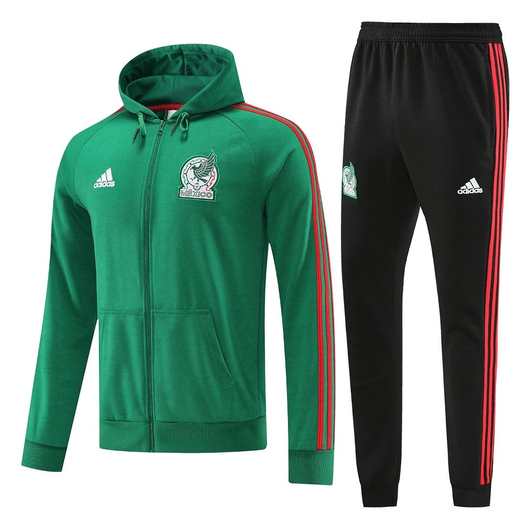 Mexico 2022 Hoodie Tracksuit 23 Green — Photo 2