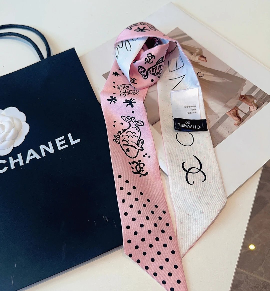 Chanel Silk Hair Ribbon Ver.E — Zdjęcie 7