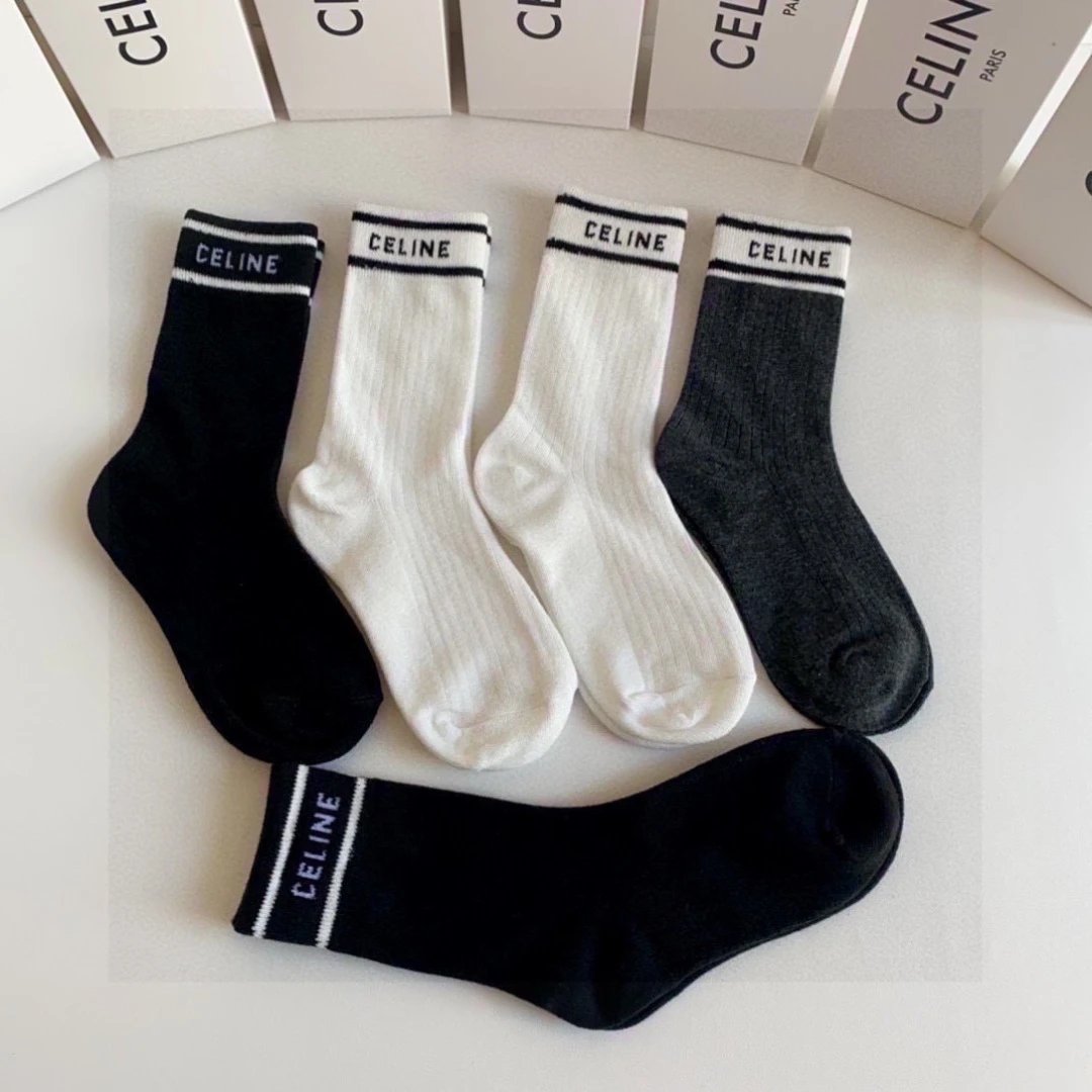 Celine Crew Socks 5-Pair Box — Zdjęcie 2