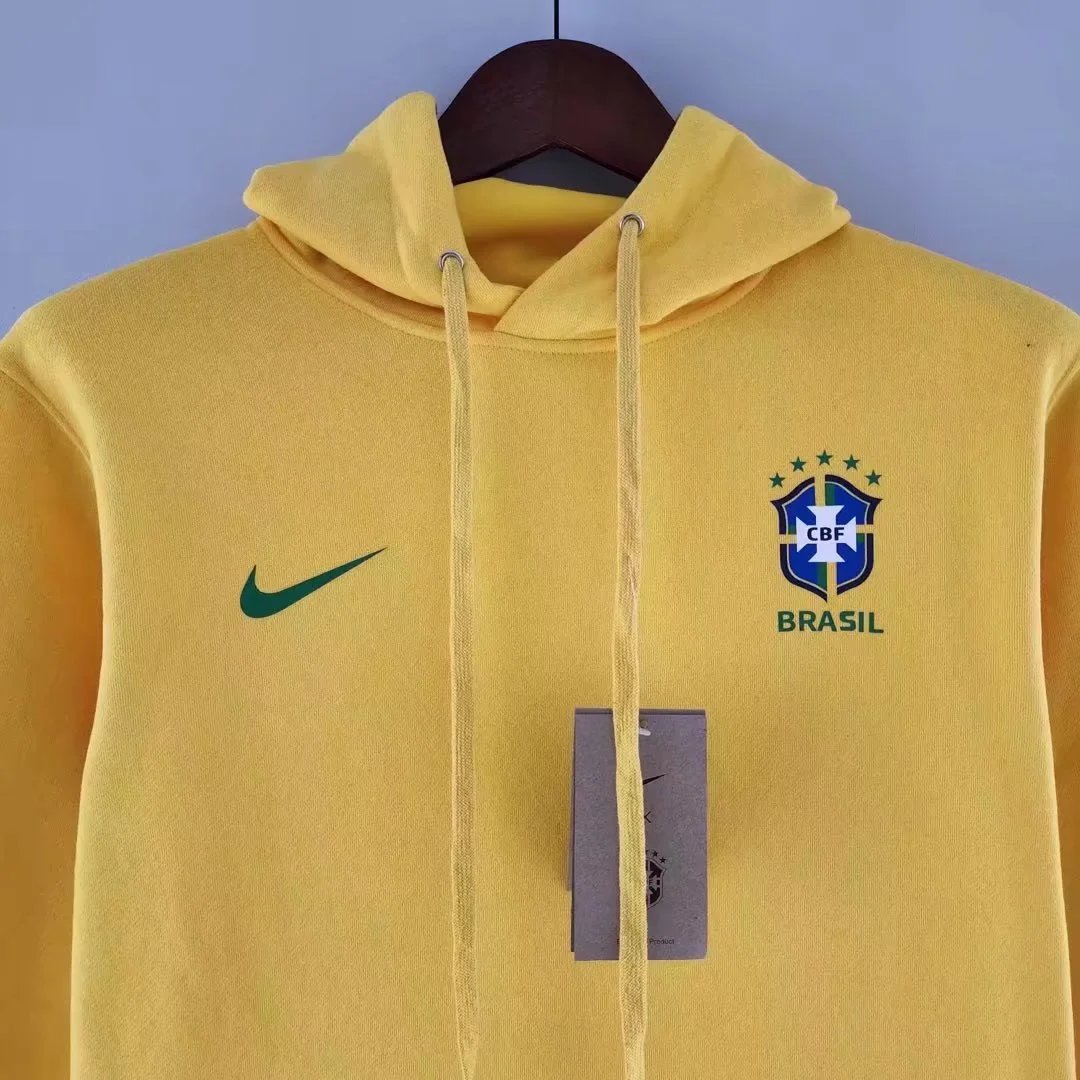 Brazil Sweater Hoodie 2022 23 Yellow — photo 3