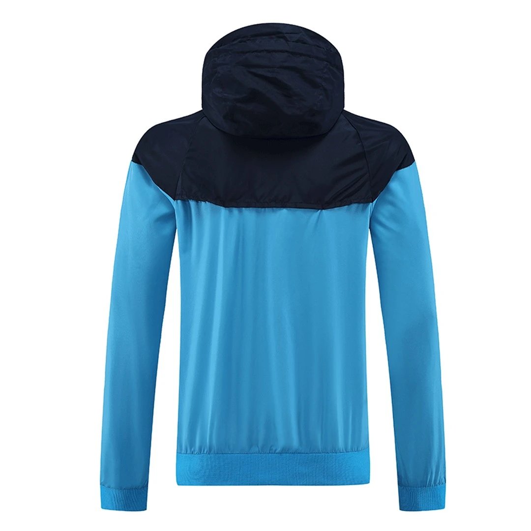 Napoli Hoodie Windbreaker Jacket 2022 23 Blue Black — photo 4
