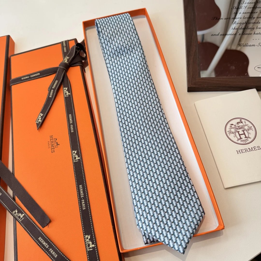 Hermes Silk Tie Ver.O — Photo 3