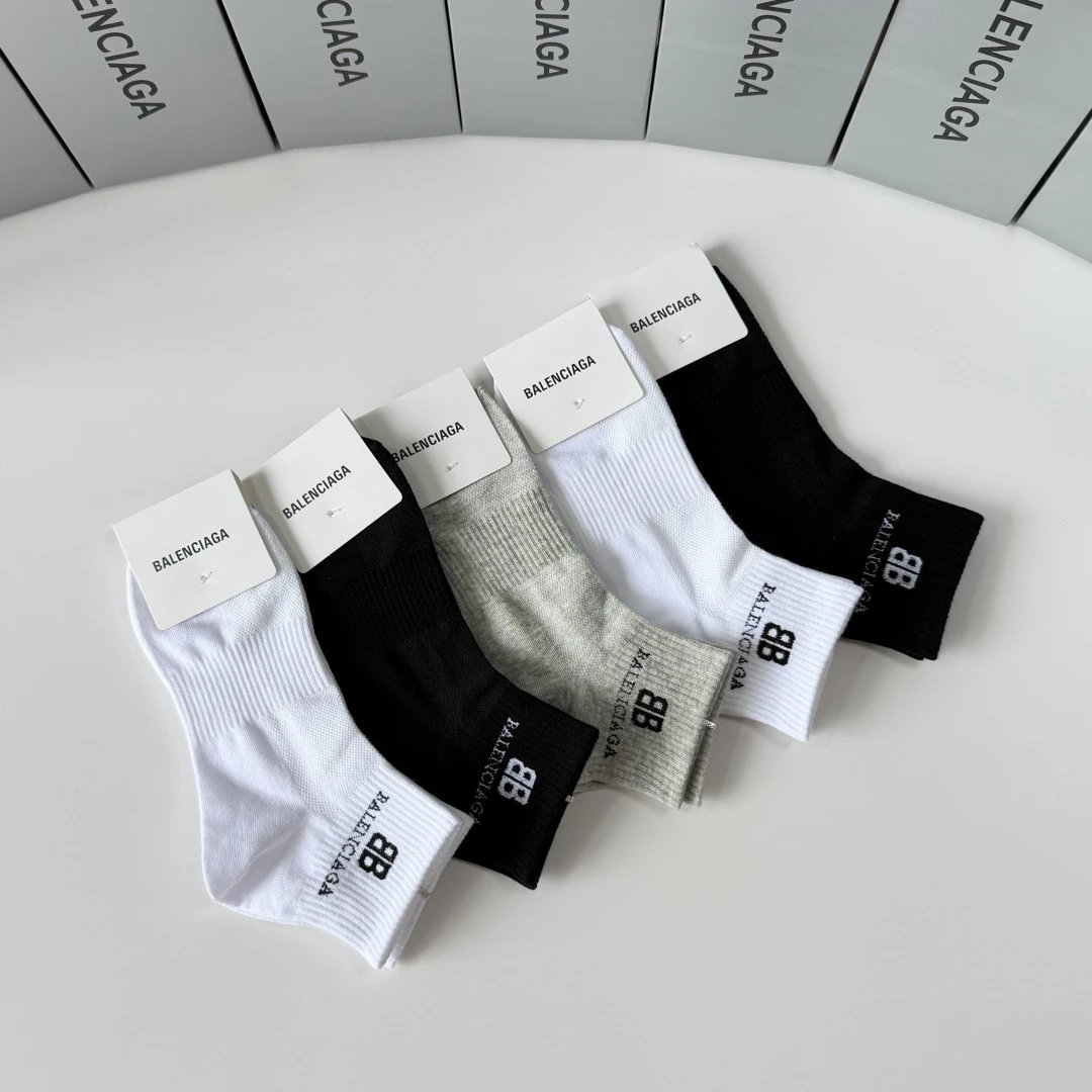 Balenciaga Quarter Socks 5-Pair Box Ver.A — photo 8